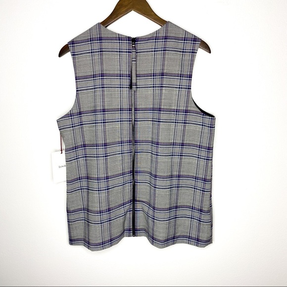 Lewit Sleeveless Plaid Shell - Picture 5 of 7
